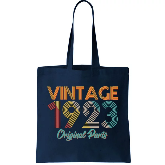 Vintage 1923 Original Parts 100th Birthday Tote Bag