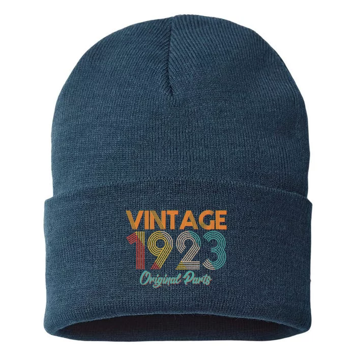 Vintage 1923 Original Parts 100th Birthday Sustainable Knit Beanie