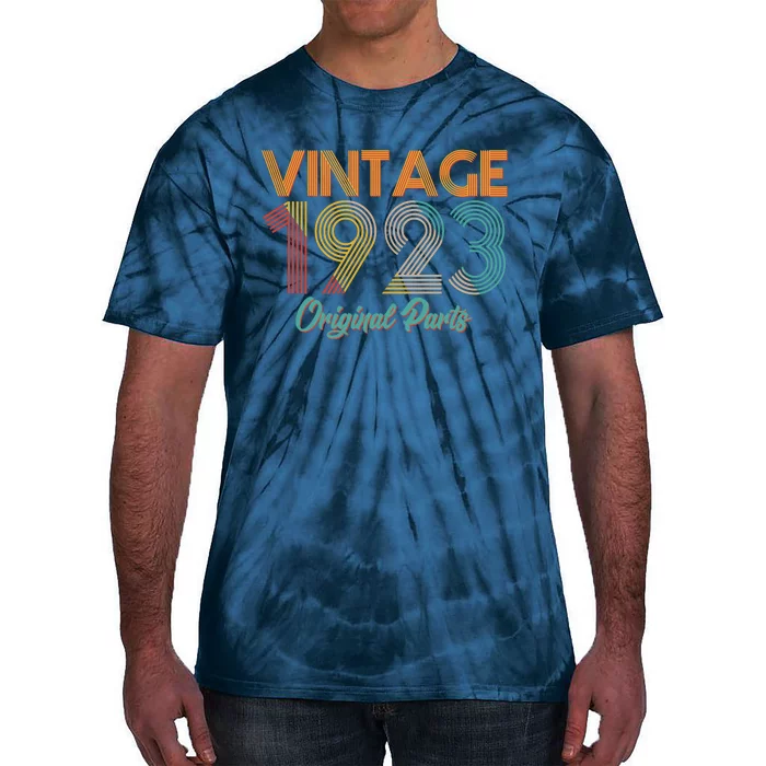 Vintage 1923 Original Parts 100th Birthday Tie-Dye T-Shirt