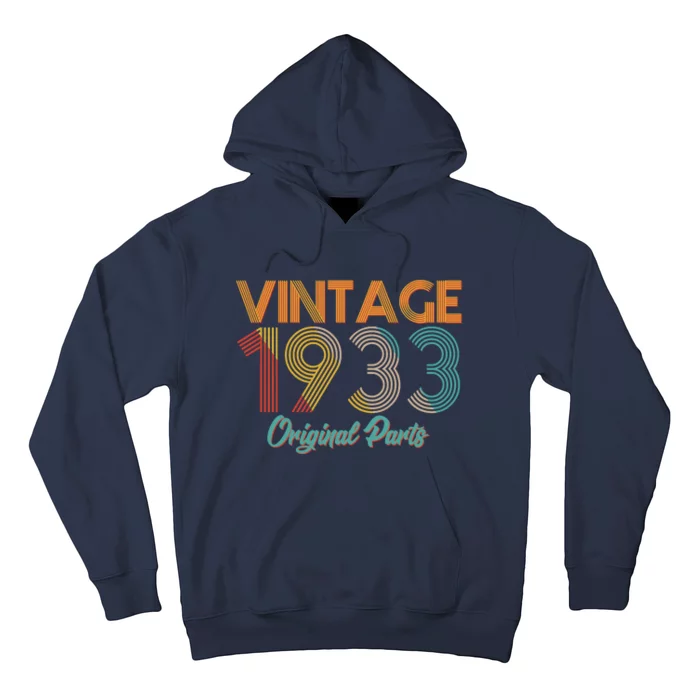 Vintage 1933 Original Parts 90th Birthday Hoodie