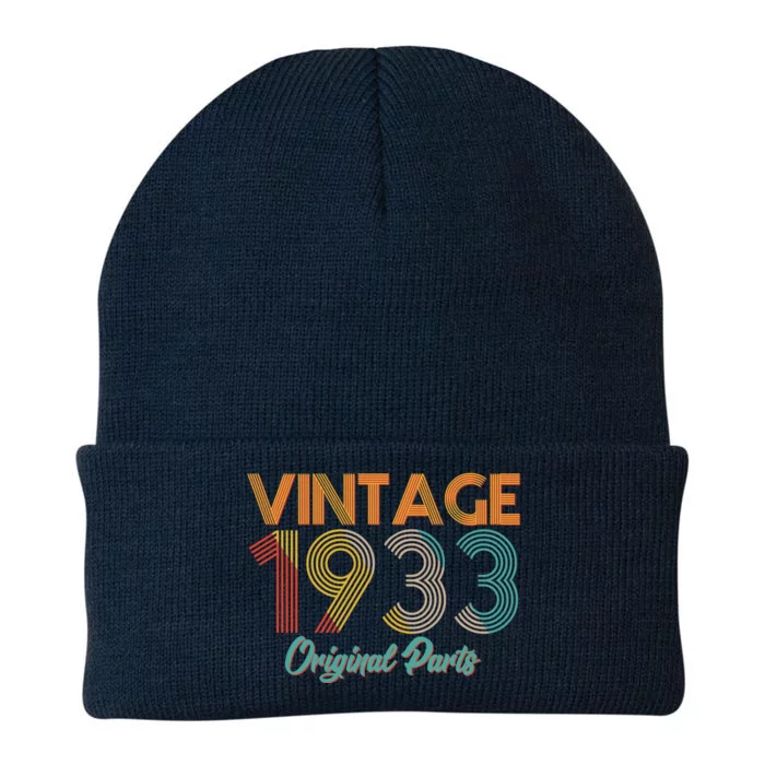 Vintage 1933 Original Parts 90th Birthday Knit Cap Winter Beanie