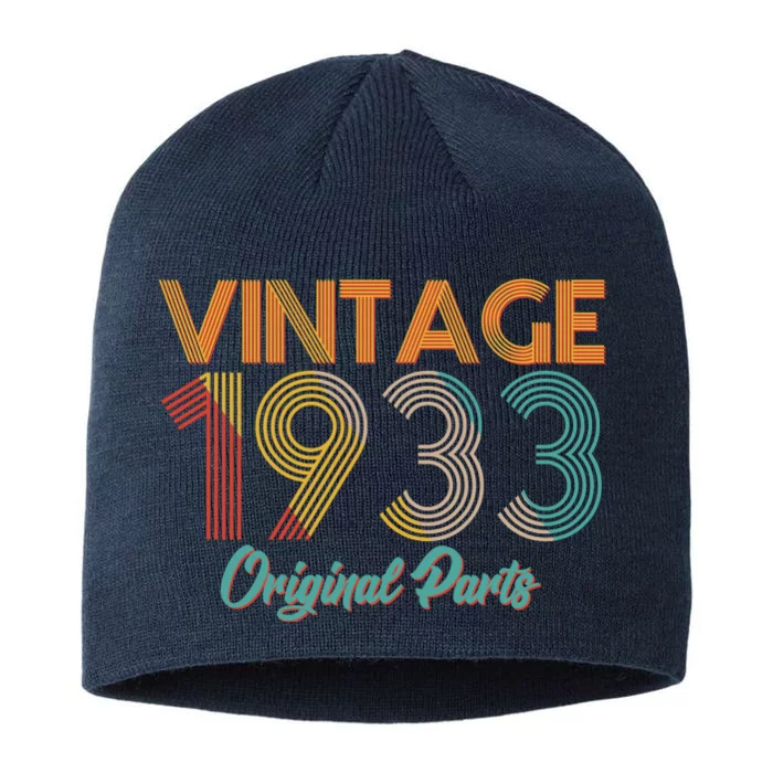 Vintage 1933 Original Parts 90th Birthday 8 1/2in Sustainable Knit Beanie