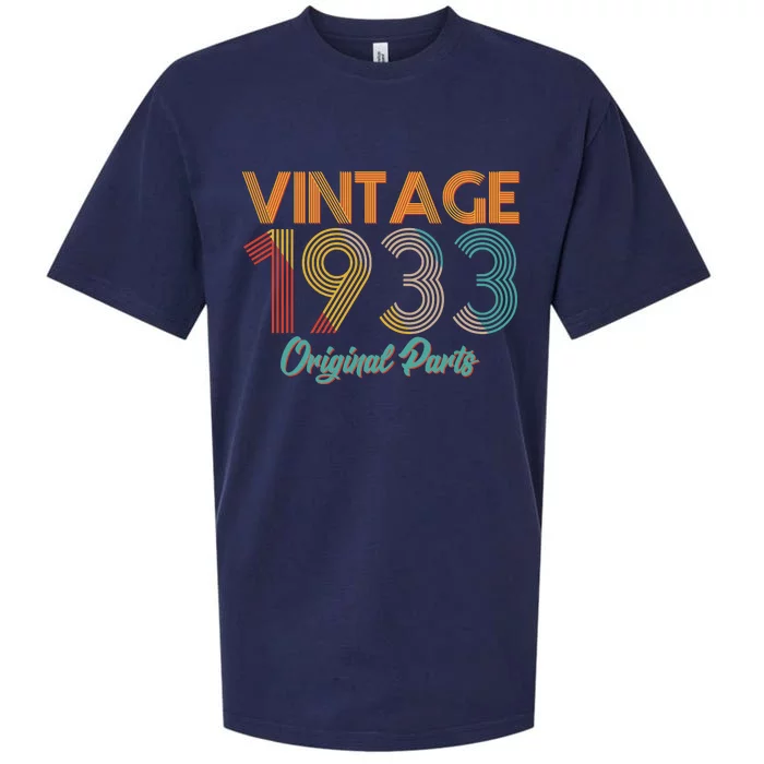 Vintage 1933 Original Parts 90th Birthday Sueded Cloud Jersey T-Shirt