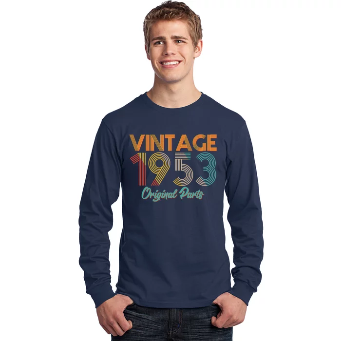 Vintage 1953 Original Parts 70th Birthday Long Sleeve Shirt