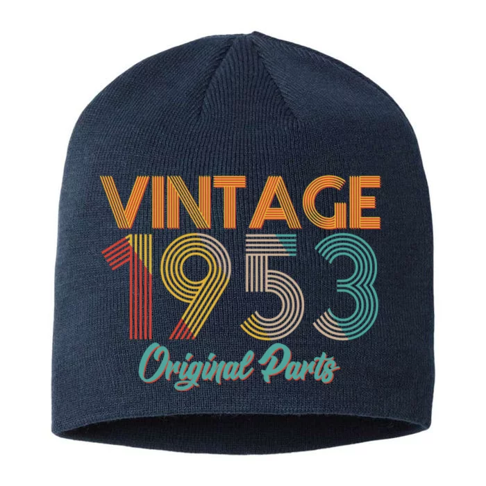 Vintage 1953 Original Parts 70th Birthday 8 1/2in Sustainable Knit Beanie