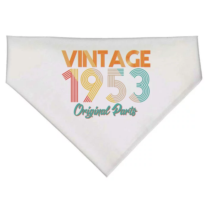 Vintage 1953 Original Parts 70th Birthday USA-Made Doggie Bandana