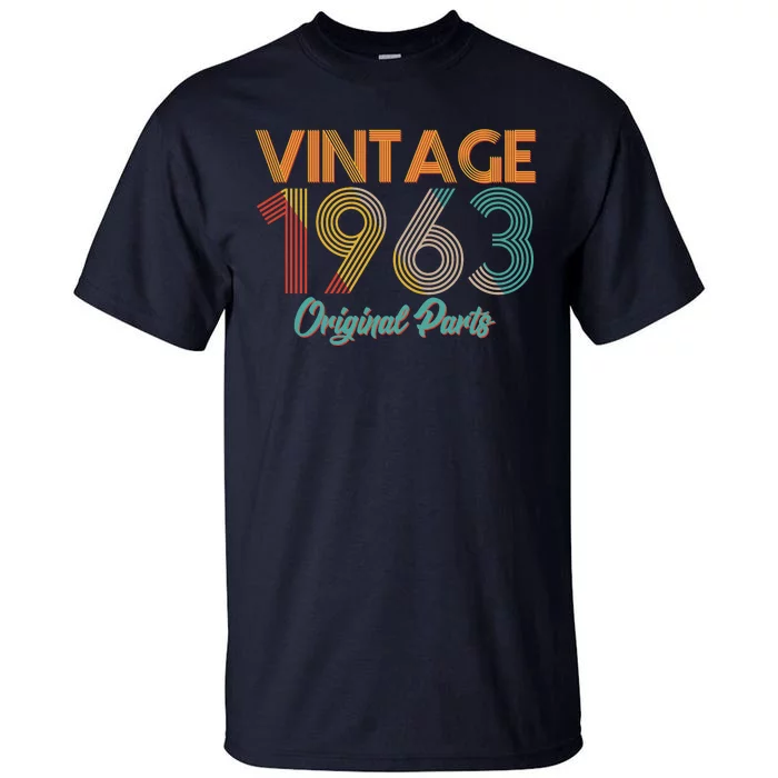 Vintage 1963 Original Parts 60th Birthday Tall T-Shirt