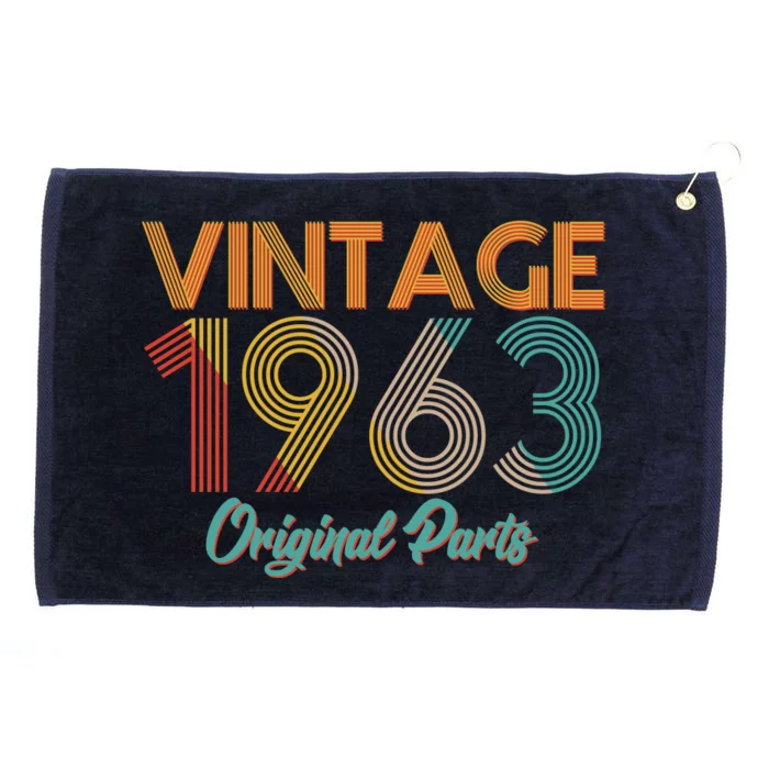 Vintage 1963 Original Parts 60th Birthday Grommeted Golf Towel