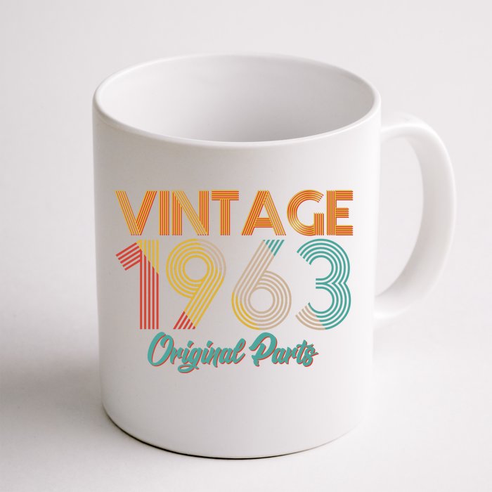 Vintage 1963 Original Parts 60th Birthday Front & Back Coffee Mug