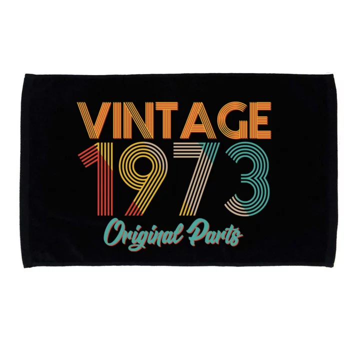 Vintage 1973 Original Parts 50th Birthday Microfiber Hand Towel