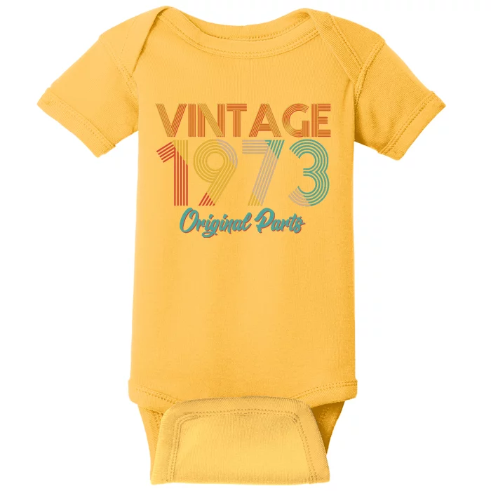 Vintage 1973 Original Parts 50th Birthday Baby Bodysuit