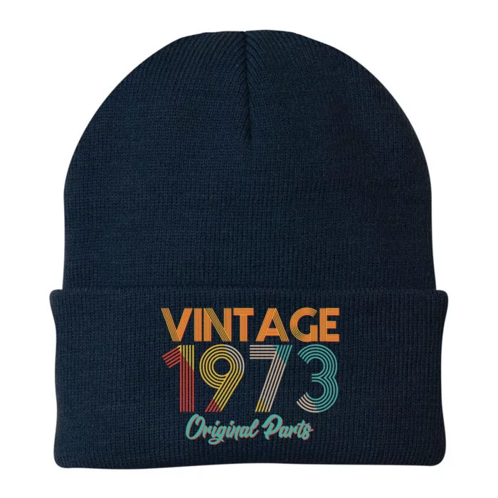 Vintage 1973 Original Parts 50th Birthday Knit Cap Winter Beanie