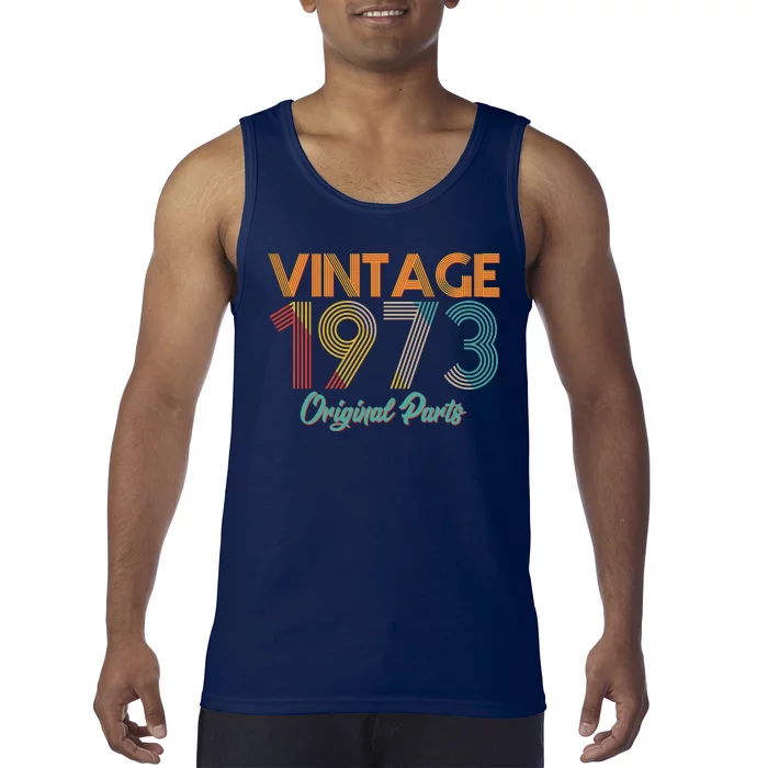 Vintage 1973 Original Parts 50th Birthday Tank Top