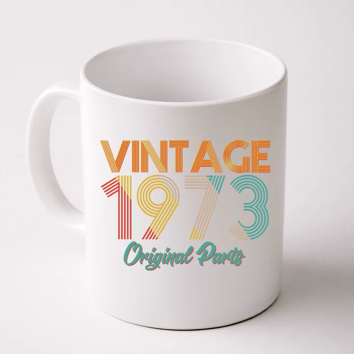 Vintage 1973 Original Parts 50th Birthday Front & Back Coffee Mug