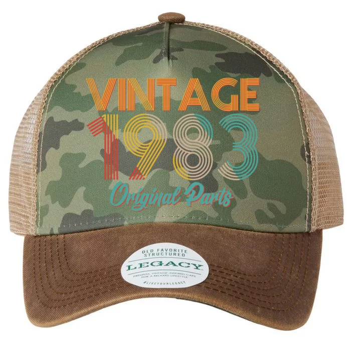 Vintage 1983 Original Parts 40th Birthday Legacy Tie Dye Trucker Hat