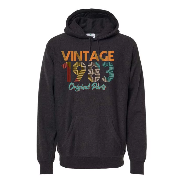 Vintage 1983 Original Parts 40th Birthday Premium Hoodie