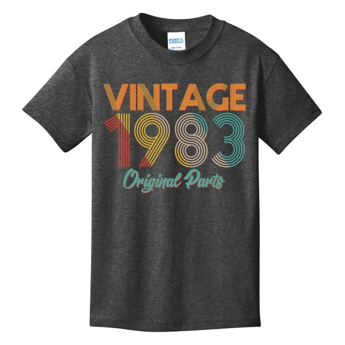 Vintage 1983 Original Parts 40th Birthday Kids T-Shirt