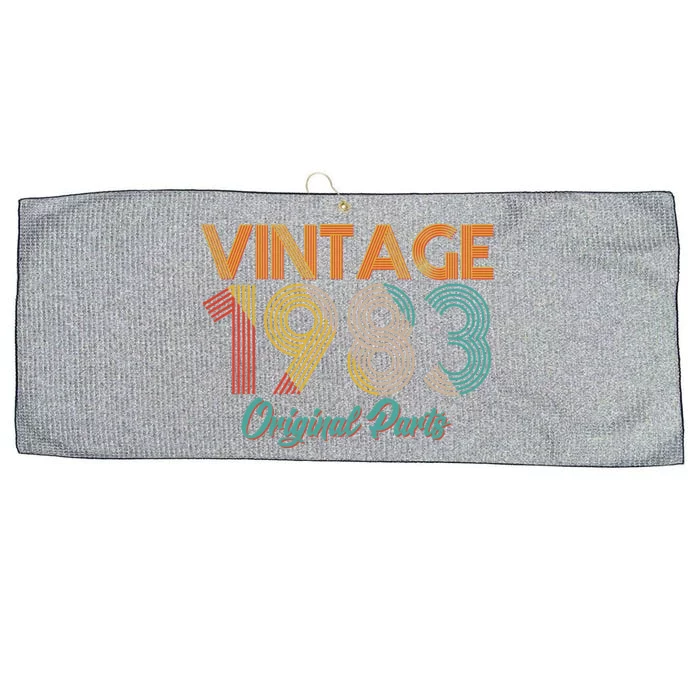 Vintage 1983 Original Parts 40th Birthday Large Microfiber Waffle Golf Towel