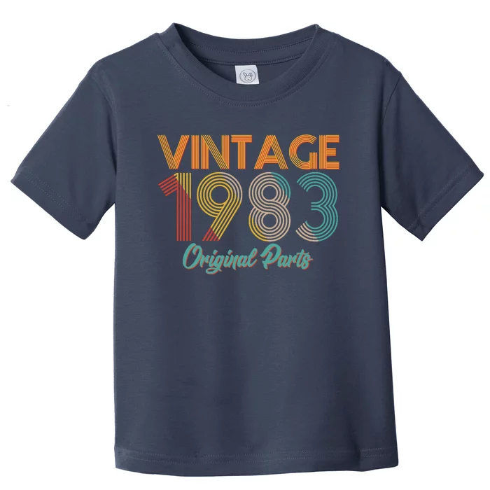 Vintage 1983 Original Parts 40th Birthday Toddler T-Shirt