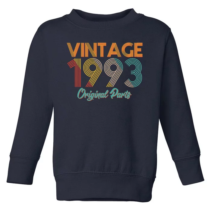 Vintage 1993 Original Parts 30th Birthday Toddler Sweatshirt