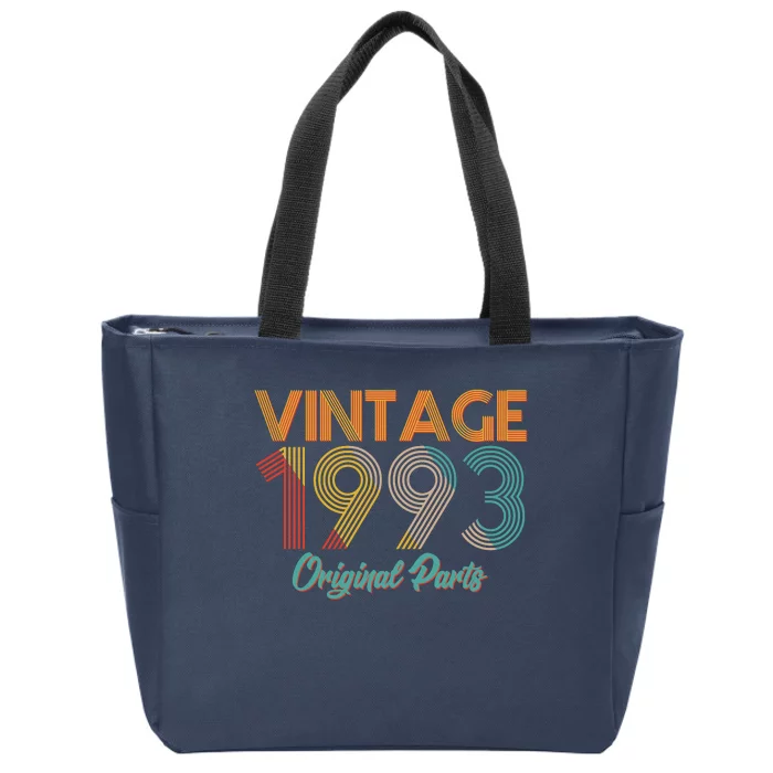 Vintage 1993 Original Parts 30th Birthday Zip Tote Bag