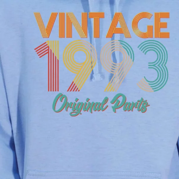 Vintage 1993 Original Parts 30th Birthday Unisex Surf Hoodie