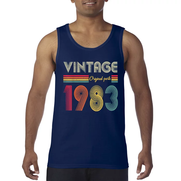 Vintage 1983 Original Parts Men Women 40th Birthday Gift Tank Top