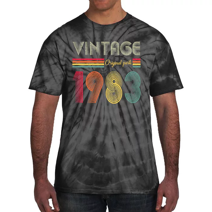 Vintage 1983 Original Parts  40th Birthday Gift Tie-Dye T-Shirt