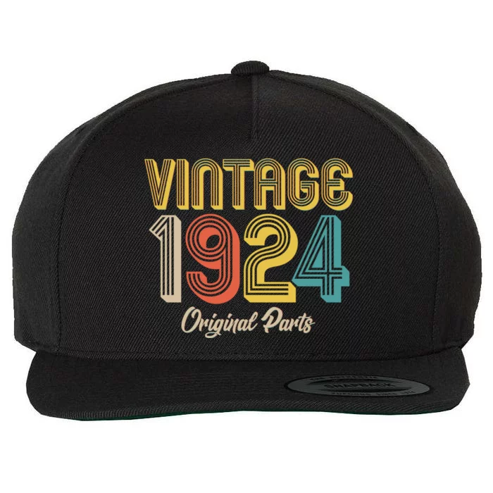 Vintage 1924 Original Parts 100th Birthday Wool Snapback Cap