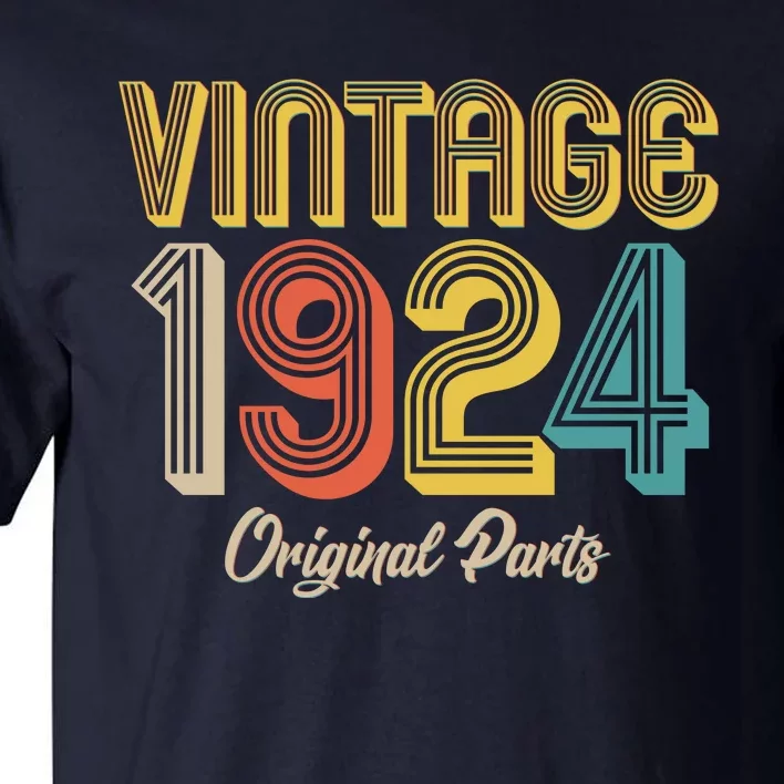 Vintage 1924 Original Parts 100th Birthday Tall T-Shirt