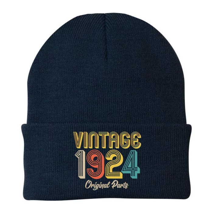 Vintage 1924 Original Parts 100th Birthday Knit Cap Winter Beanie