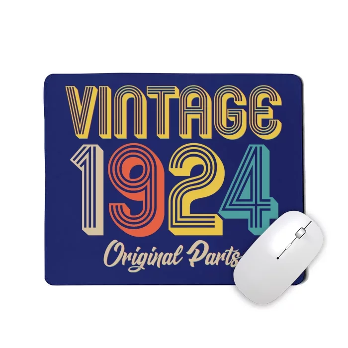 Vintage 1924 Original Parts 100th Birthday Mousepad