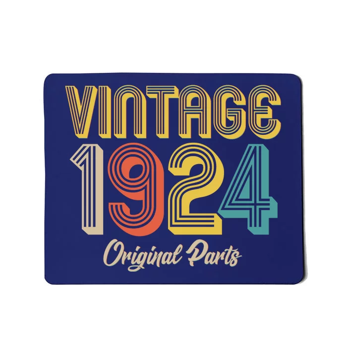 Vintage 1924 Original Parts 100th Birthday Mousepad