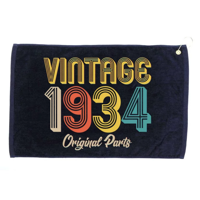 Vintage 1934 Original Parts 90th Birthday Grommeted Golf Towel