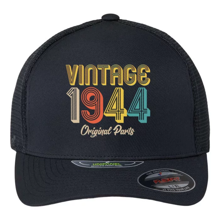 Vintage 1944 Original Parts 80th Birthday Flexfit Unipanel Trucker Cap