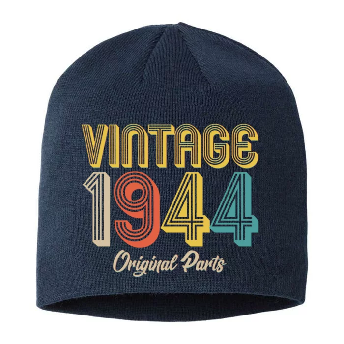 Vintage 1944 Original Parts 80th Birthday 8 1/2in Sustainable Knit Beanie