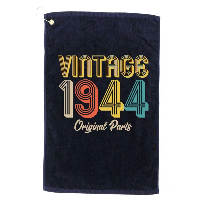 Vintage 1944 Original Parts 80th Birthday Platinum Collection Golf Towel