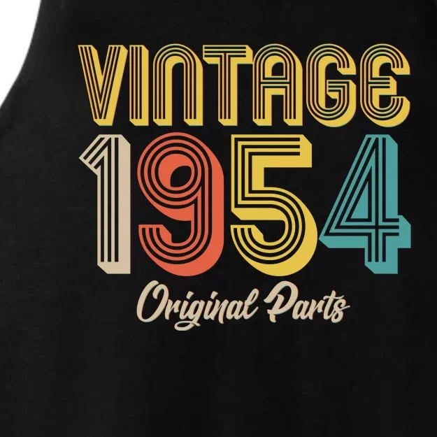 Vintage 1954 Original Parts 70th Birthday Ladies Tri-Blend Wicking Tank