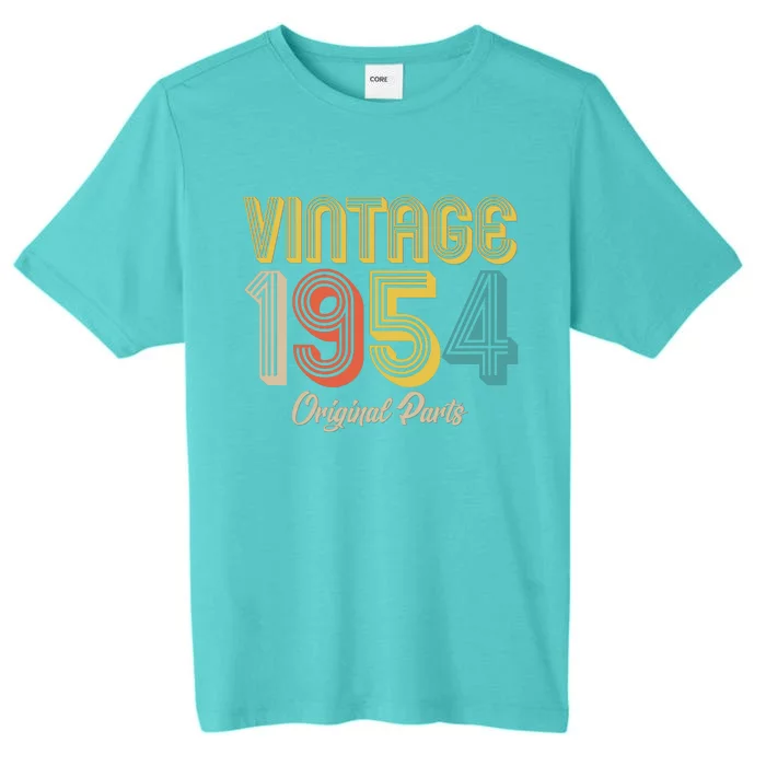 Vintage 1954 Original Parts 70th Birthday ChromaSoft Performance T-Shirt