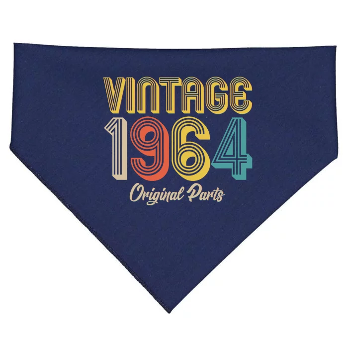 Vintage 1964 Original Parts 60th Birthday USA-Made Doggie Bandana