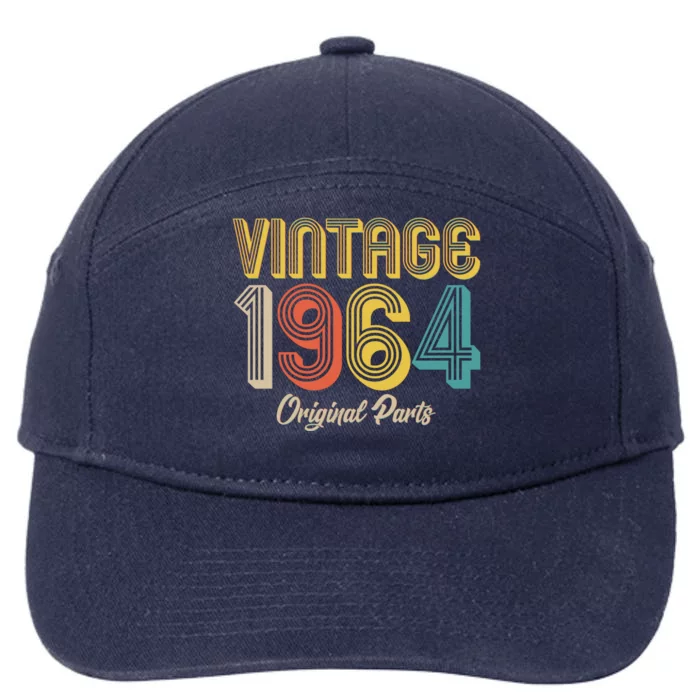 Vintage 1964 Original Parts 60th Birthday 7-Panel Snapback Hat