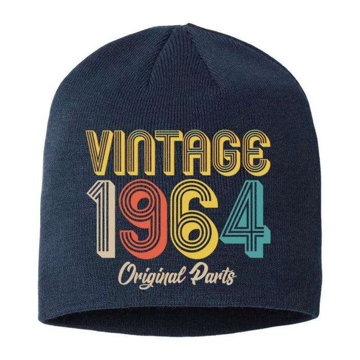 Vintage 1964 Original Parts 60th Birthday 8 1/2in Sustainable Knit Beanie