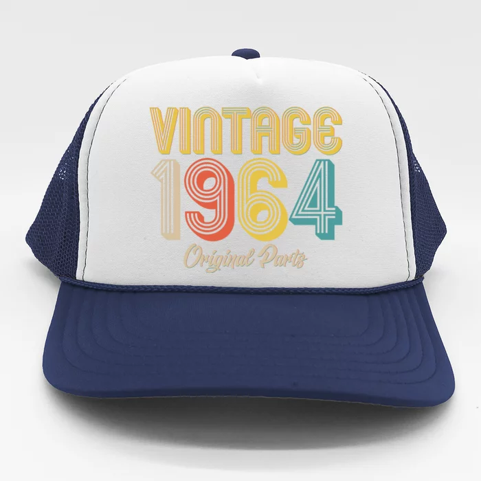 Vintage 1964 Original Parts 60th Birthday Trucker Hat