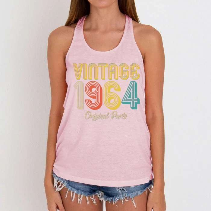 Vintage 1964 Original Parts 60th Birthday Women's Knotted Racerback Tank