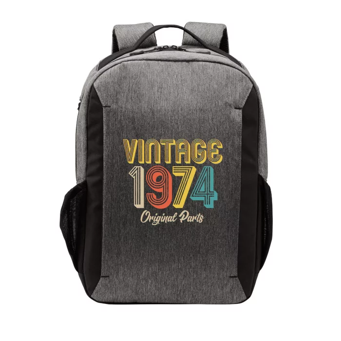 Vintage 1974 Original Parts 50th Birthday Vector Backpack