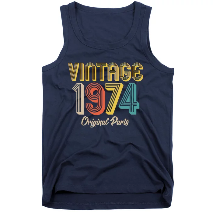 Vintage 1974 Original Parts 50th Birthday Tank Top