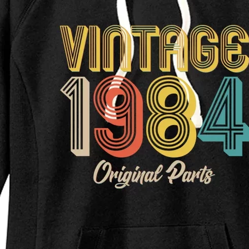 Vintage 1984 Original Parts 40th Birthday Women's Fleece Hoodie