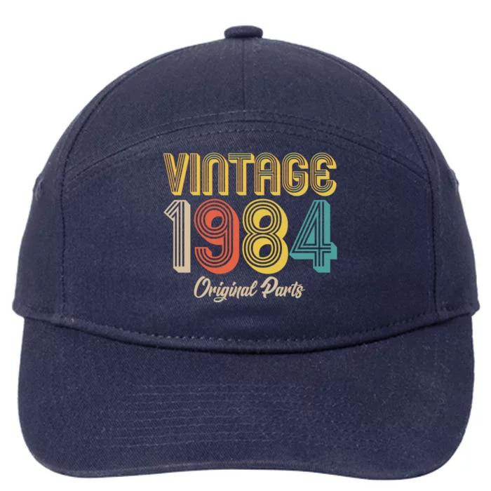 Vintage 1984 Original Parts 40th Birthday 7-Panel Snapback Hat