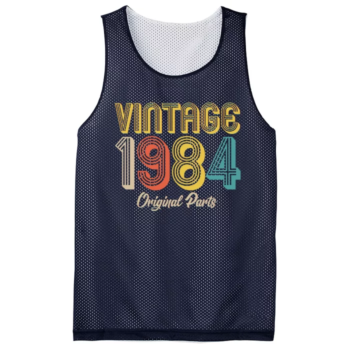 Vintage 1984 Original Parts 40th Birthday Mesh Reversible Basketball Jersey Tank