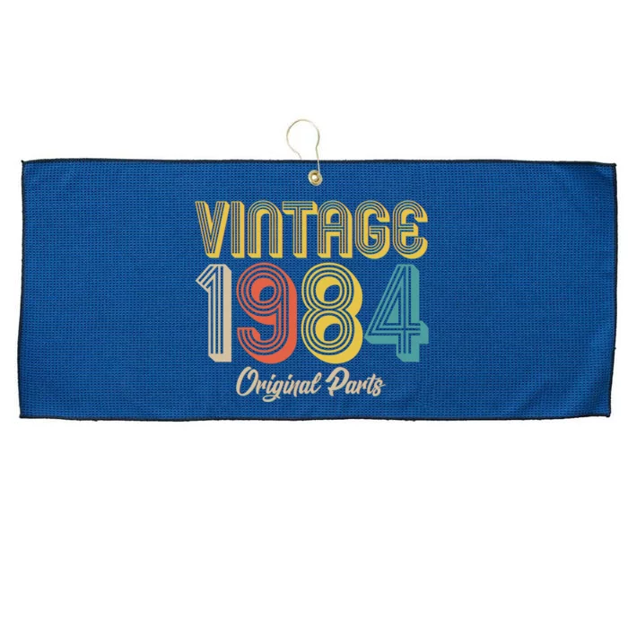 Vintage 1984 Original Parts 40th Birthday Large Microfiber Waffle Golf Towel